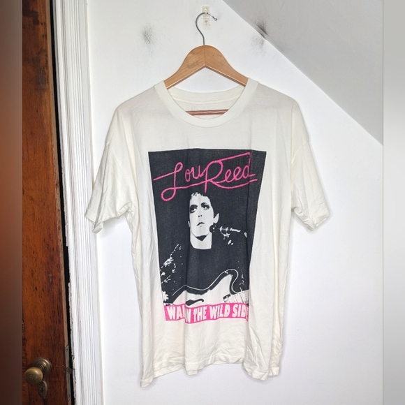 Daydreamer Tops - DAYDREAMER Lou Reed Walk on the Wild Side Graphic Merch Tee NEW Size S